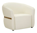 Poltrona Minsk 86x82x80 cm in Pino e MDF e Spugna e PU e Metallo      