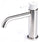 Rubinetto Miscelatore Monocomando Lavabo senza Scarico in Acciaio Inox Satinato Maniglia Neve