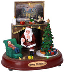 Babbo Natale in Resina con Luci e Suoni 22x13,5xh21 cm