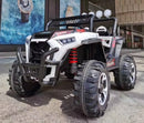Macchina Elettrica per Bambini 12V Fuoristrada 4x4 Kidfun Cross Country Bianca