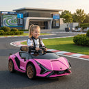 Macchina Elettrica per Bambini 12V con Licenza Lamborghini Sian FKP 37 Rosa