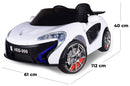 Macchina Elettrica per Bambini 12V Kid Smile Daytona Bianca
