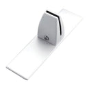 Pannello Fonoassorbente da Banco 140x45 cm Coppia di Piedini con Base D'Appoggio Finitura Antracite    