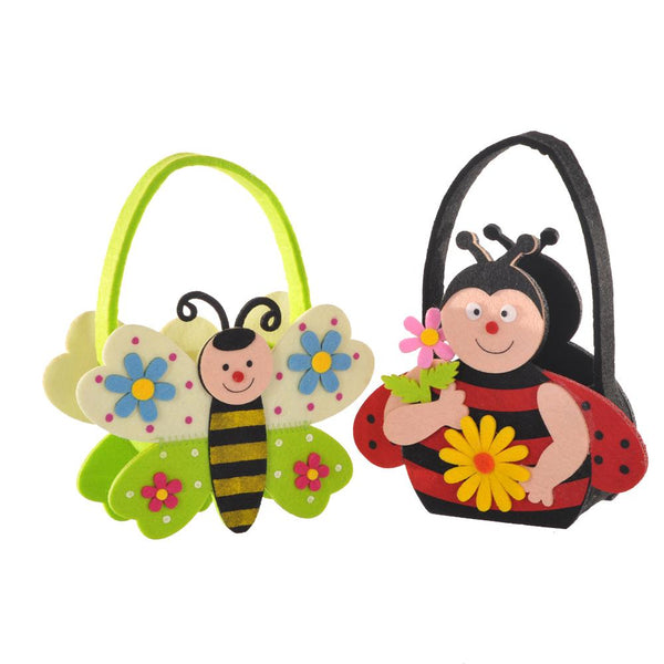 4 Borsine Artificiali con Farfalla/Coccinella Altezza 21 cm online