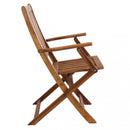 Poltrona Diana con Braccioli 55x57x91 h cm in Legno Marrone