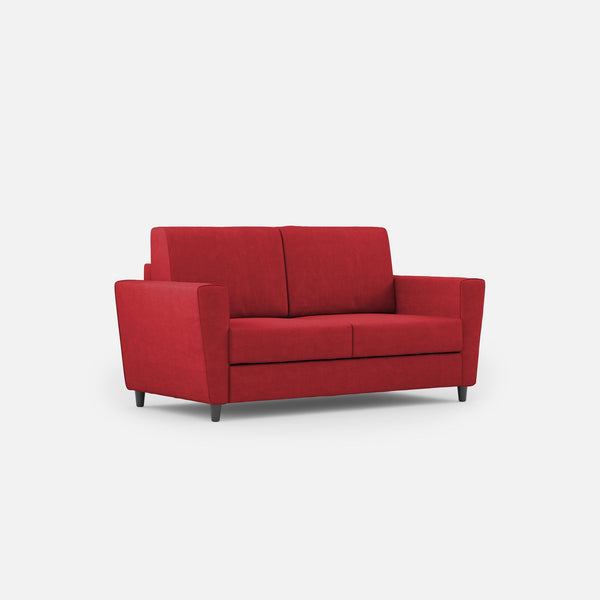 online Divano 2 Posti 172x85x85 cm Yasel in Tessuto Rosso