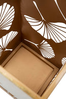 Portaombrelli Carved Leaf 24x24x55 cm in Ferro 