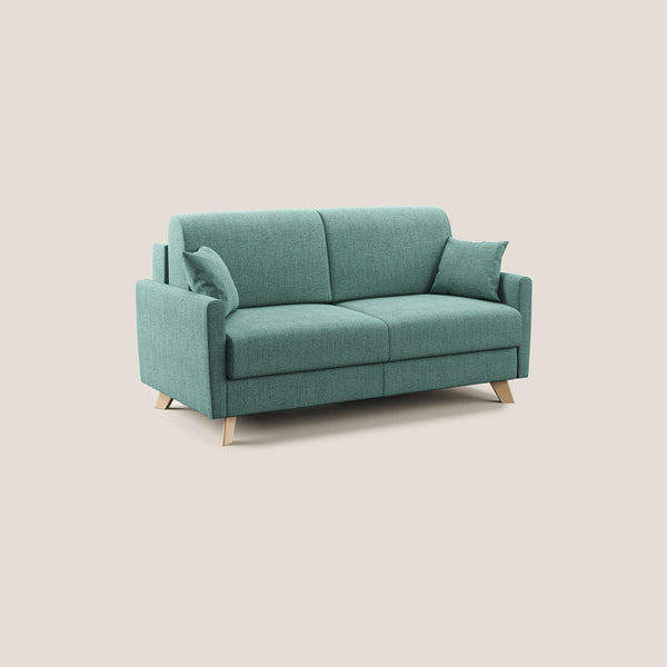online Divano Letto 2 Posti 160x94x97 cm in Tessuto Verde Acqua