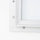 Bacheca da Esterno con Apertura a Ribalta 80,5x106,7x4,7 cm in Alluminio Grigio Chiaro