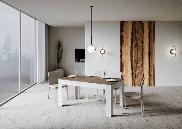 acquista Tavolo Allungabile 160-220x90x77 cm Bibi Mix Noce