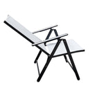 Sedia da Giardino in Tessuto Textilene Grigia