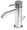 Rubinetto Miscelatore Monocomando Bidet in Acciaio Inox Maniglia Antracite