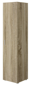 Armadio 1 Anta 5 Ripiani 45x45x195 cm Rovere