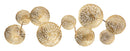 Lampada da Muro Dishy Glam 5 Luci 138x9x50 cm in Ferro Oro