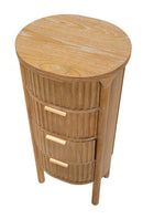 Cassettiera Goteborg 38x33,5x82 cm in Abete e MDF e Ferro      