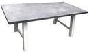 Tavolo da Giardino 200x100x77 cm in Alluminio Vorghini Borghetto Bianco