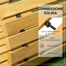 Passerella per Giardino a Doghe 185x60 cm Arrotolabile in Legno di Abete Giallo 