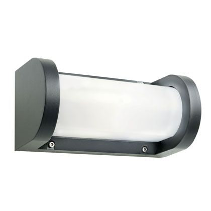 acquista Lampada Applique Plafoniera Larga Colore Grigio per Esterno Linea Umbe Sovil