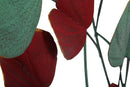 Pannello Albero Bix 105x6,5x94 cm in Ferro Rosso e Verde