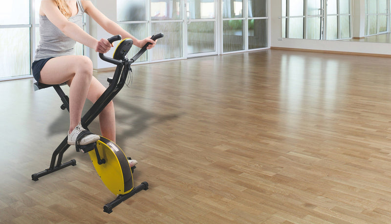 Cyclette Manuale Pieghevole 100Kg Kooper Simmy Gialla