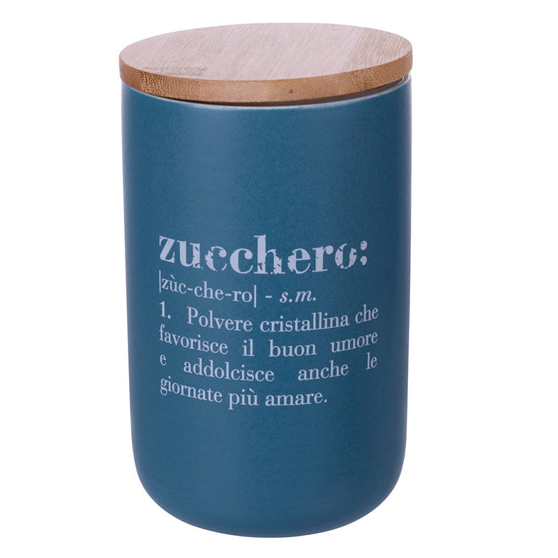 Set 3 Barattoli Sale Zucchero e Caffè Double Face 750 ml in New Bone China VdE Tivoli 1996