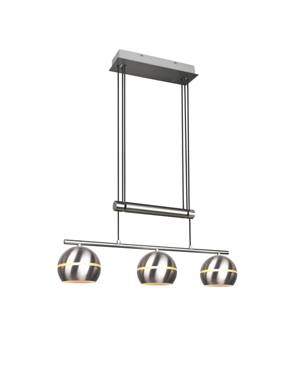 sconto Lampada a Sospensione da Interno E14 in Metallo Nickel Opaco