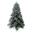 Albero di Natale Artificiale Cortina Snow Innevato Effetto Neve 1352 Rami Altezza 210Cm