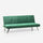 Divano Letto Clic Clac 171x75x73 cm in Tessuto Verde