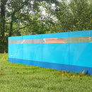 Paravento da Campeggio 725x140 cm Pieghevole Frangivista Azzurro   