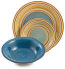 Servizio Piatti 18 Pezzi in Stoneware Soriani Saint Tropez Multicolor