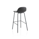 Set 2 Sgabelli 42x43x91,5 cm in Similpelle Marrone