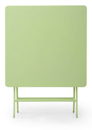 Set Tavolino e 2 Sedie Pieghevoli da Giardino in Acciaio Kraus Tiziano Verde