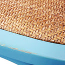 Sedia Cross 46x42x87 cm  in Legno Azzurro