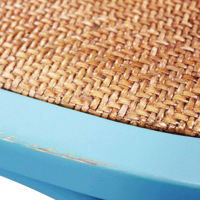 Sedia Cross 46x42x87 cm  in Legno Azzurro