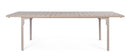 Tavolo Allungabile da Esterno 180-240x90 cm in Acciaio e HDPE Sarita Tortora  