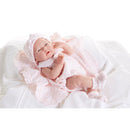 Bambola Bebè Neonato con Copertina Rosa 38cm JC Toys
