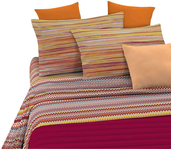 acquista Set Lenzuola con Stampa Sopra Sotto e Federe Athena Rabat Arancio Varie Misure