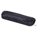 Materassino Gonfiabile da Campeggio con Cuscino in PVC Nero e Grigio 191x63x5 cm 