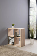 Libreria Quadrata con 4 Vani 77x33x77 cm Fumer Quadra-4B Rovere