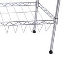 Scarpiera in Metallo con 4 Ripiani Regolabili 75x25x87 cm 