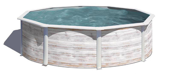 acquista Piscina Rotonda Fuori Terra Ø460xh120 cm in Acciaio e PVC Gre Finlandia