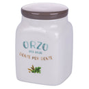 Barattolo Orzo 9,5x9,5x14,5 cm in New Bone China VdE Tivoli 1996 Le Travisate Bianco