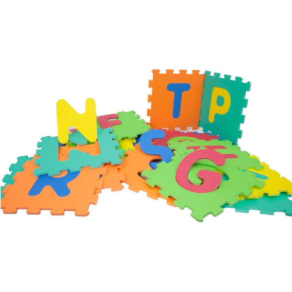 Tappeto Puzzle 10 Pezzi 29,5x29,5 cm in EVA Lettere dell'Alfabeto sconto