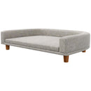 Cuccia per Cani di Taglia Grande Divano con Cuscino Sfoderabile 98x67x25 cm Grigio  