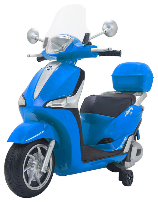 sconto Scooter Elettrico per Bambini 12V con Licenza Piaggio Liberty ABS Blu