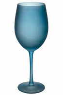 Set 6 Calici Frosted in Vetro 550 ml Villa d'Este Home Tivoli Blue Dream