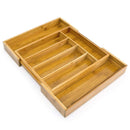 Portaposate da Cassetto in bambù Allungabile 38x41x5 cm 7 Scomparti