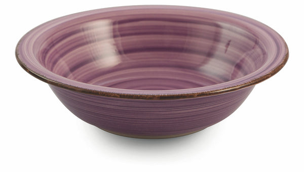 Set 6 Piatti Fondi Ø21,5x5,5 cm in Gres Villa d'Este Home Tivoli New Baita Viola prezzo