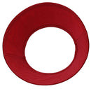 Copri base albero tessuto rosso e argento tondo cm Ø56xh25