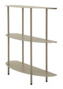 Console Saturno Tortota 90x28x81 cm in Metallo Grigio tortora      